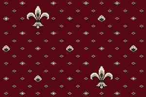 Ковролин Виктория 01 (лилия) Red фото  | FLOORDEALER